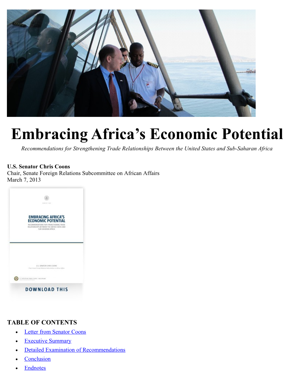 Embracing Africa S Economic Potential