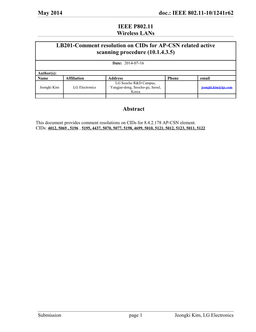 IEEE P802.11 Wireless Lans s157