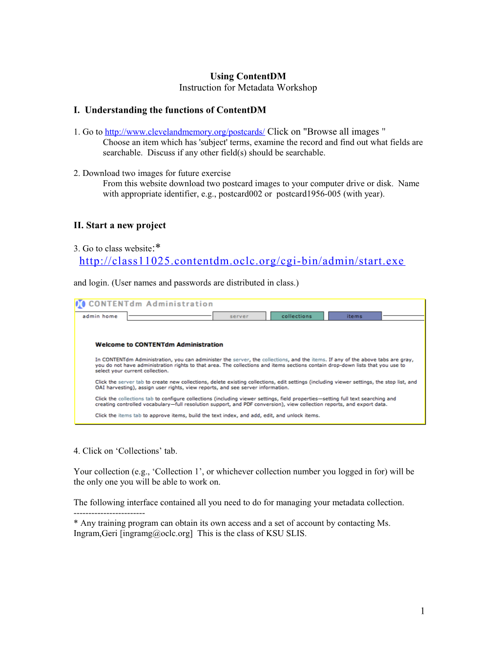 Using Contenddm at SLIS Lab s1