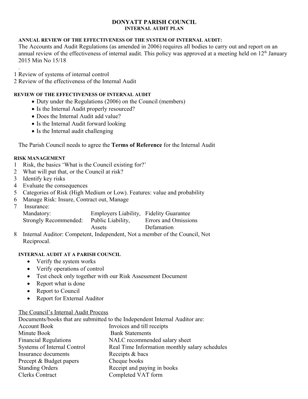 Tatworth and Forton Parish Council