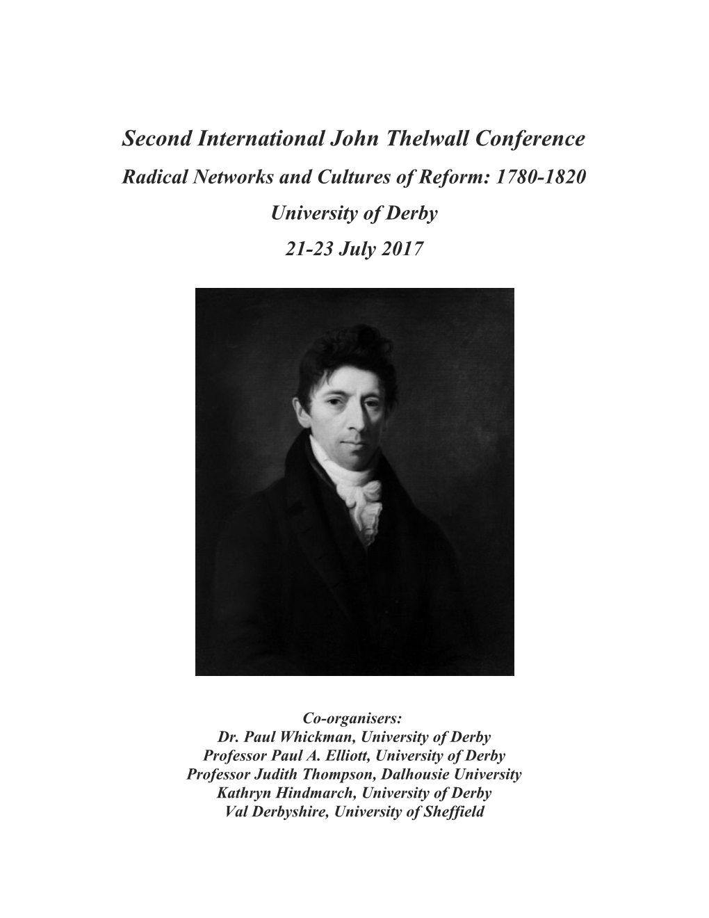 Second International John Thelwall Conference