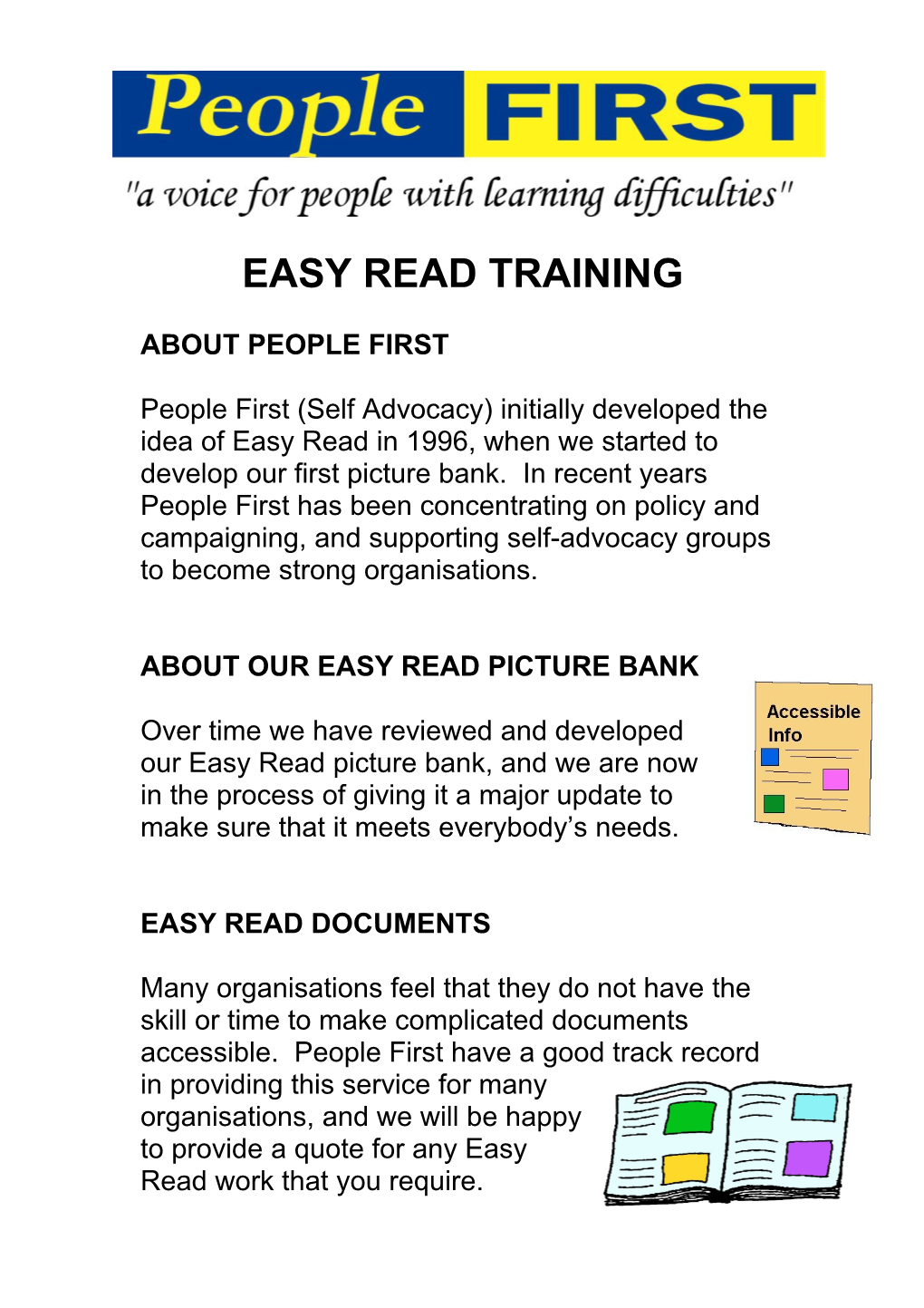 Easy Read Training