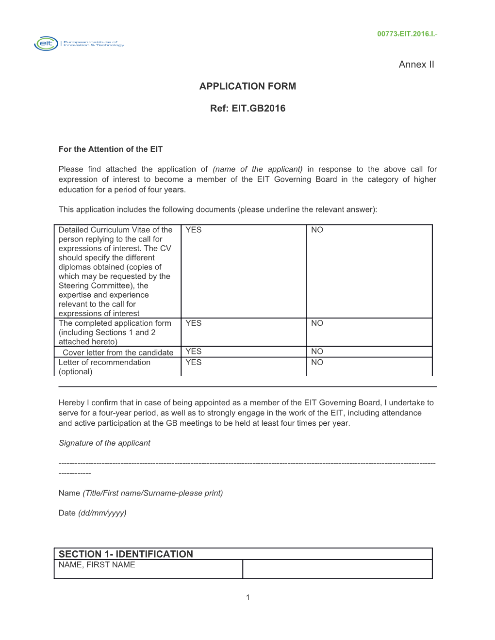 Application Form s60