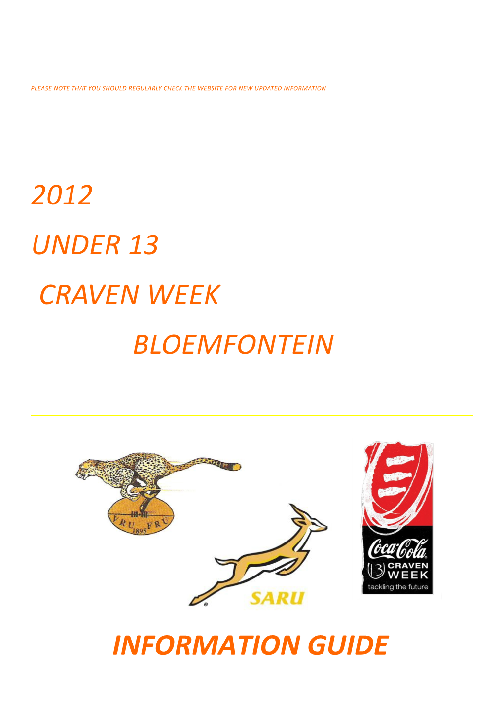 Under 18 Coca Cola Craven Week