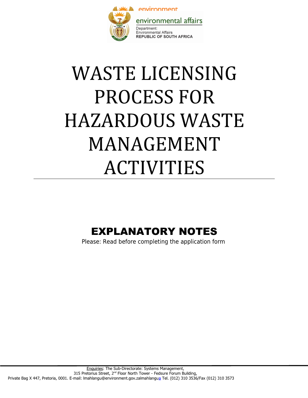 Waste License Application Form s1