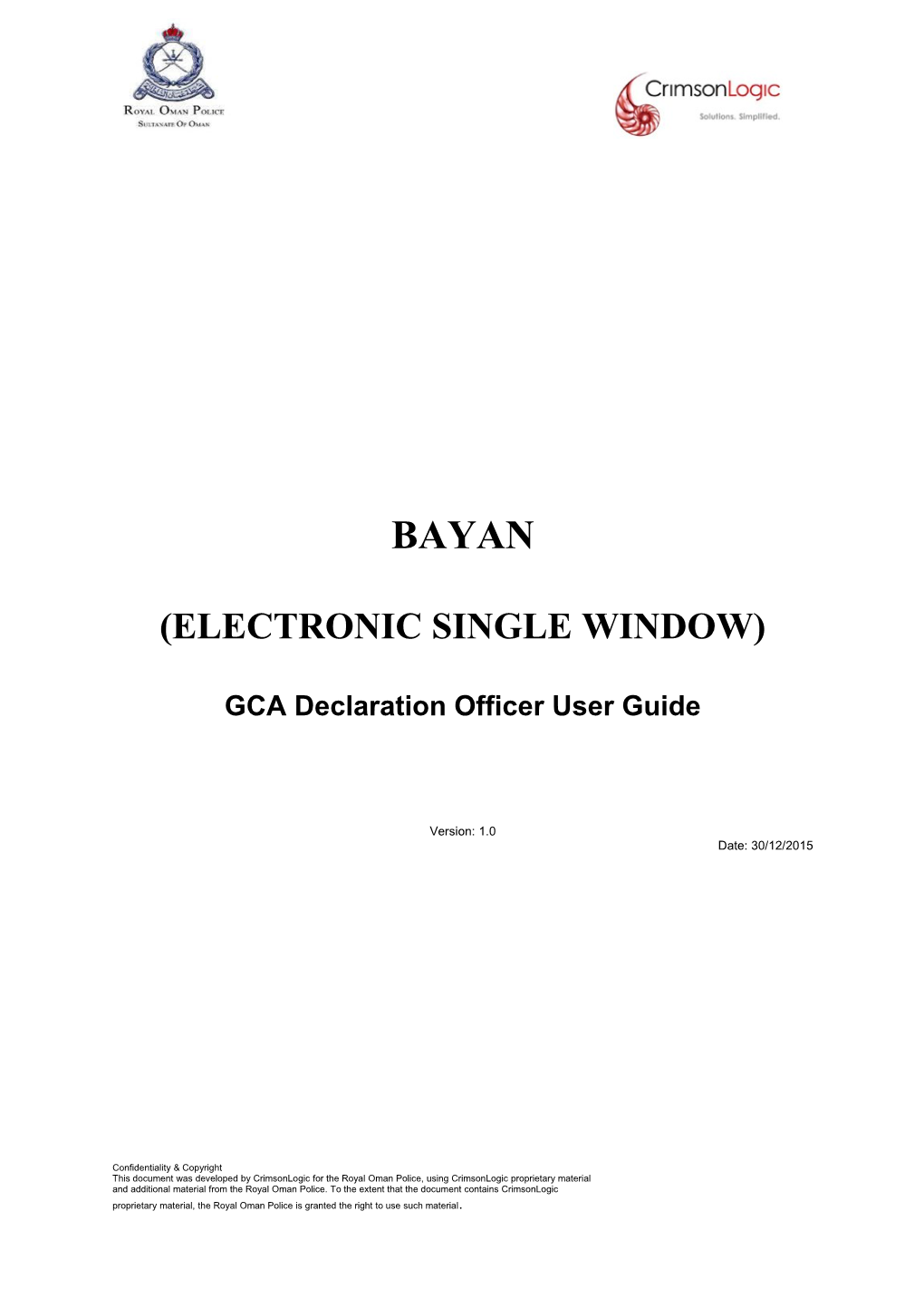 Electronic Single Window s1