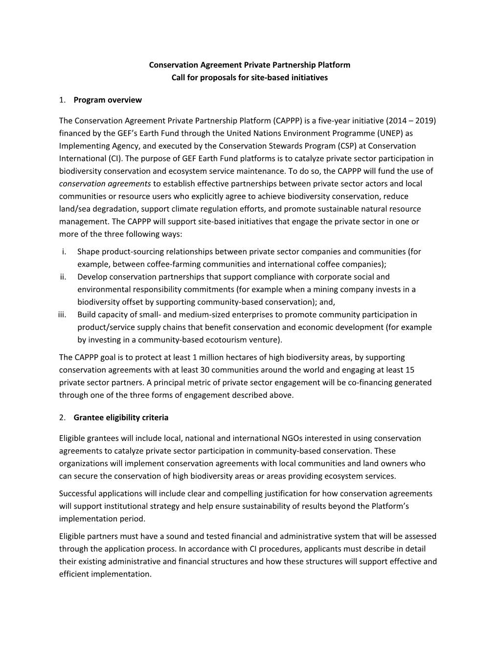 CAPPP Full Proposal Form