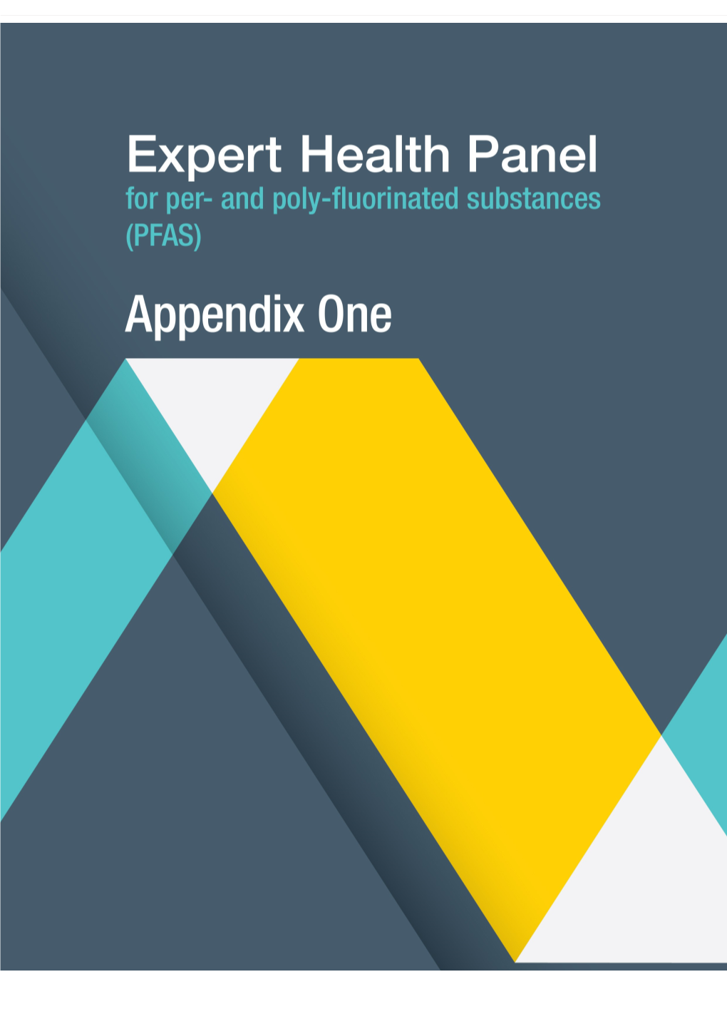 Expert Health Panel for PFAS Public Consultation Report1