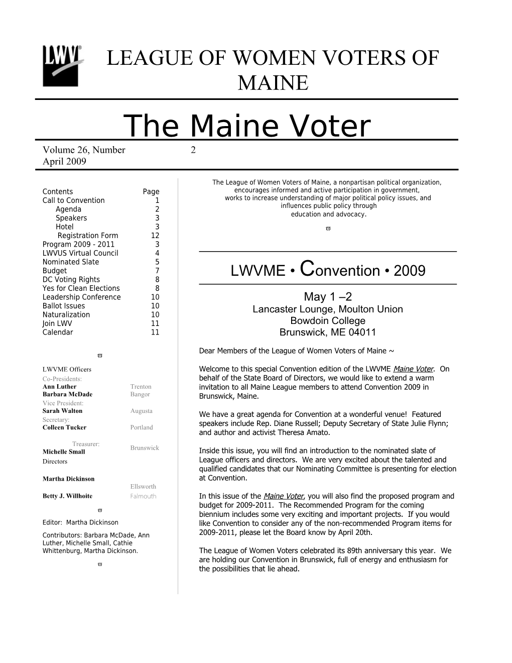 League of Women Voters of Maine s2