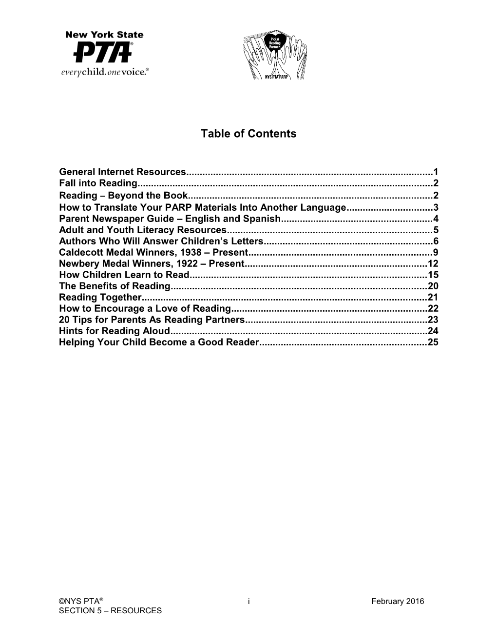 Table of Contents s177