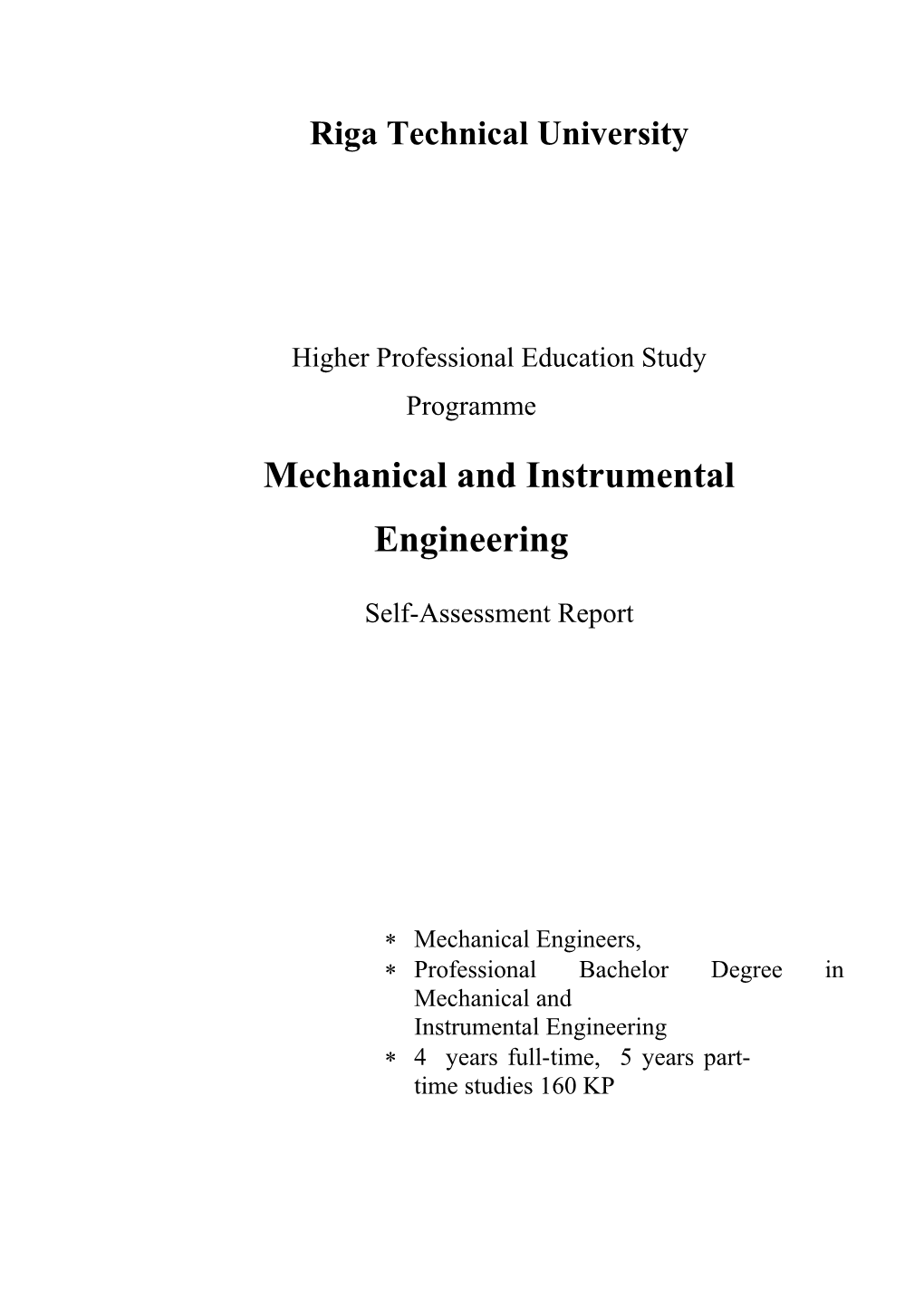 Mechanical and Instrumental Engineering