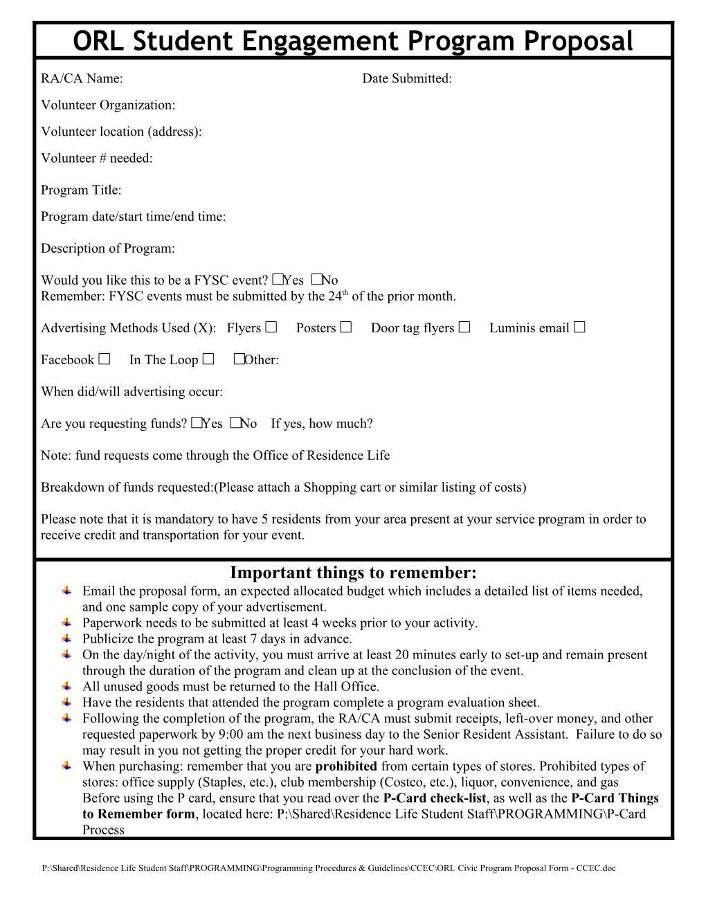 Needs-Based Activity Proposal Form