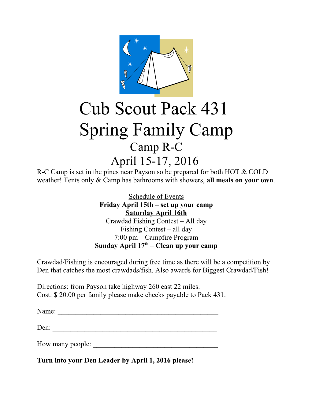 Cub Scout Pack 431