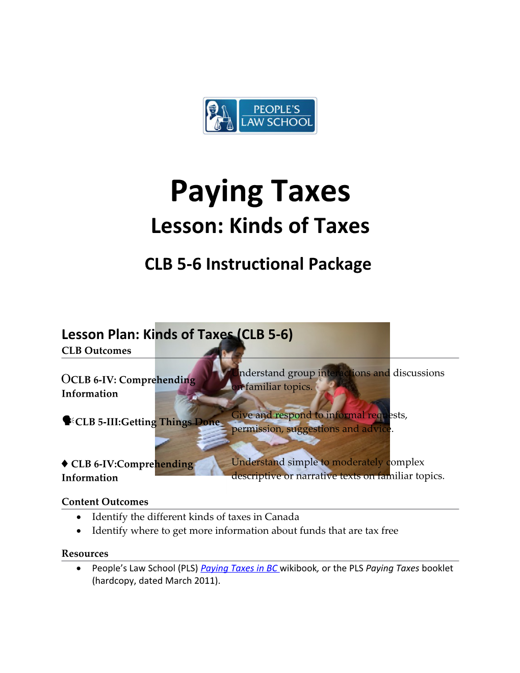 Lesson: Kinds of Taxes