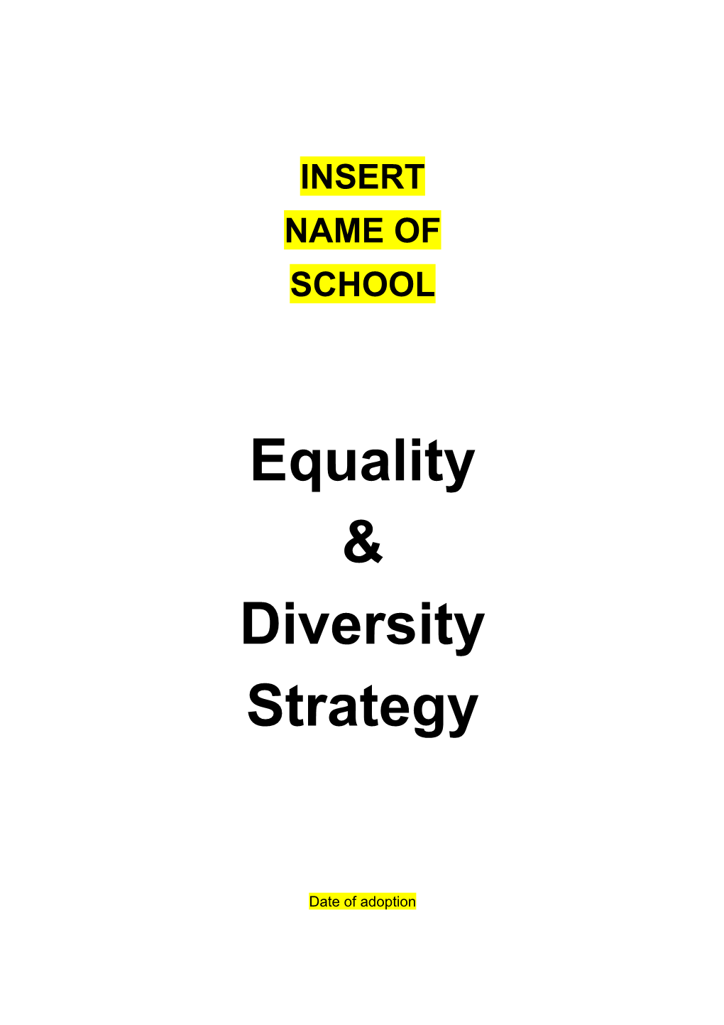 Schools Equality Scheme