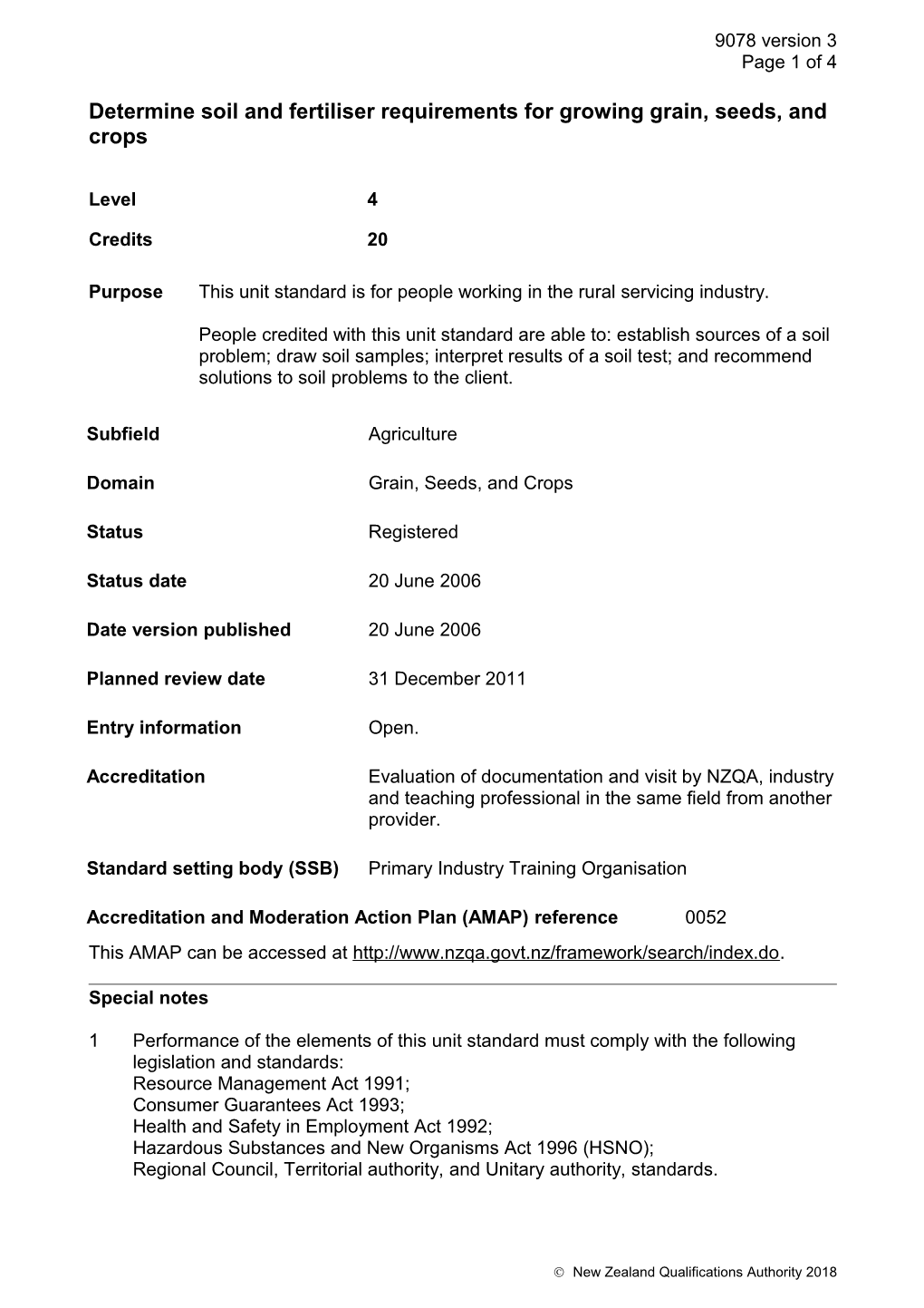 Determine Soil and Fertiliser Requirements for Growing Grain, Seeds, and Crops