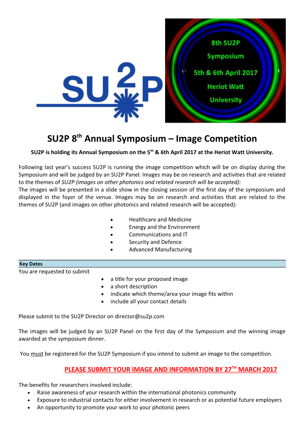 SU2P 8Thannual Symposium Image Competition