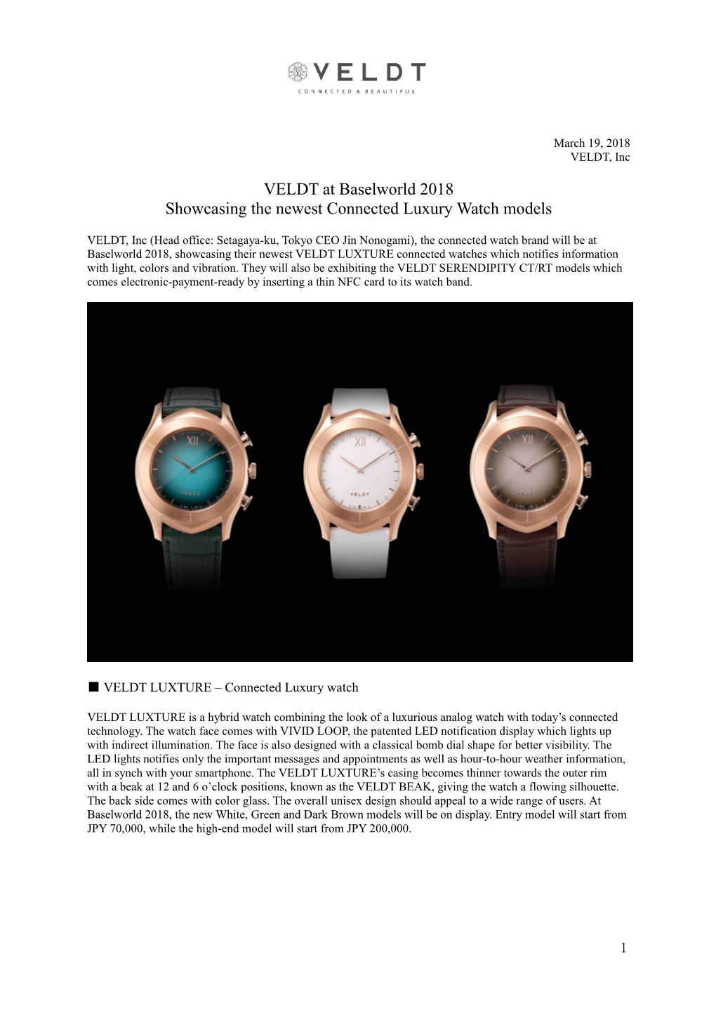 Showcasing the Newest Connected Luxury Watch Models