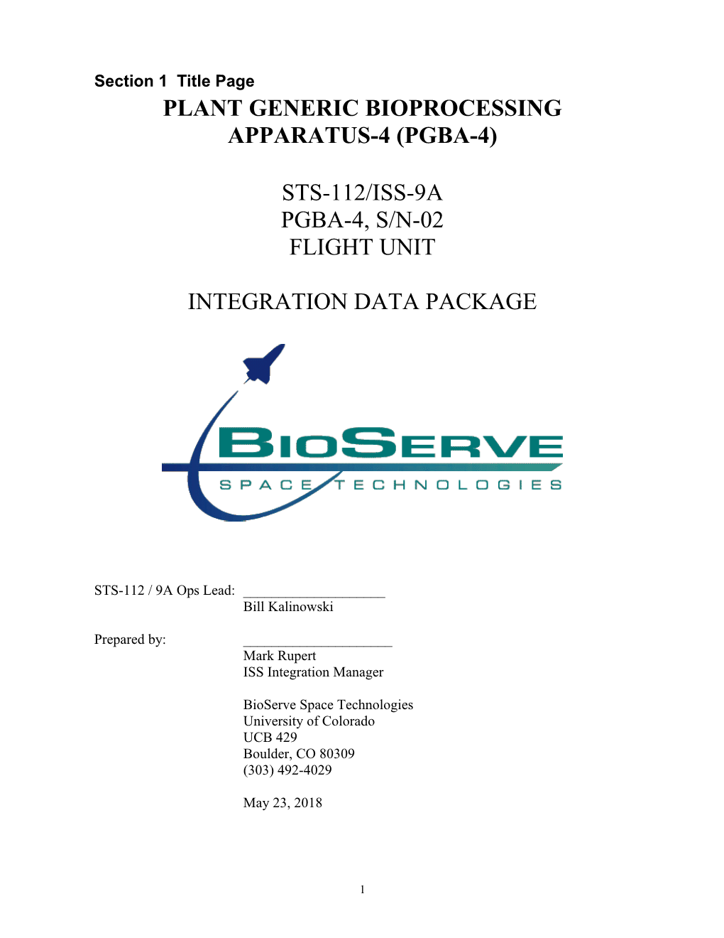 Plant Generic Bioprocessing Apparatus-4 (Pgba-4)