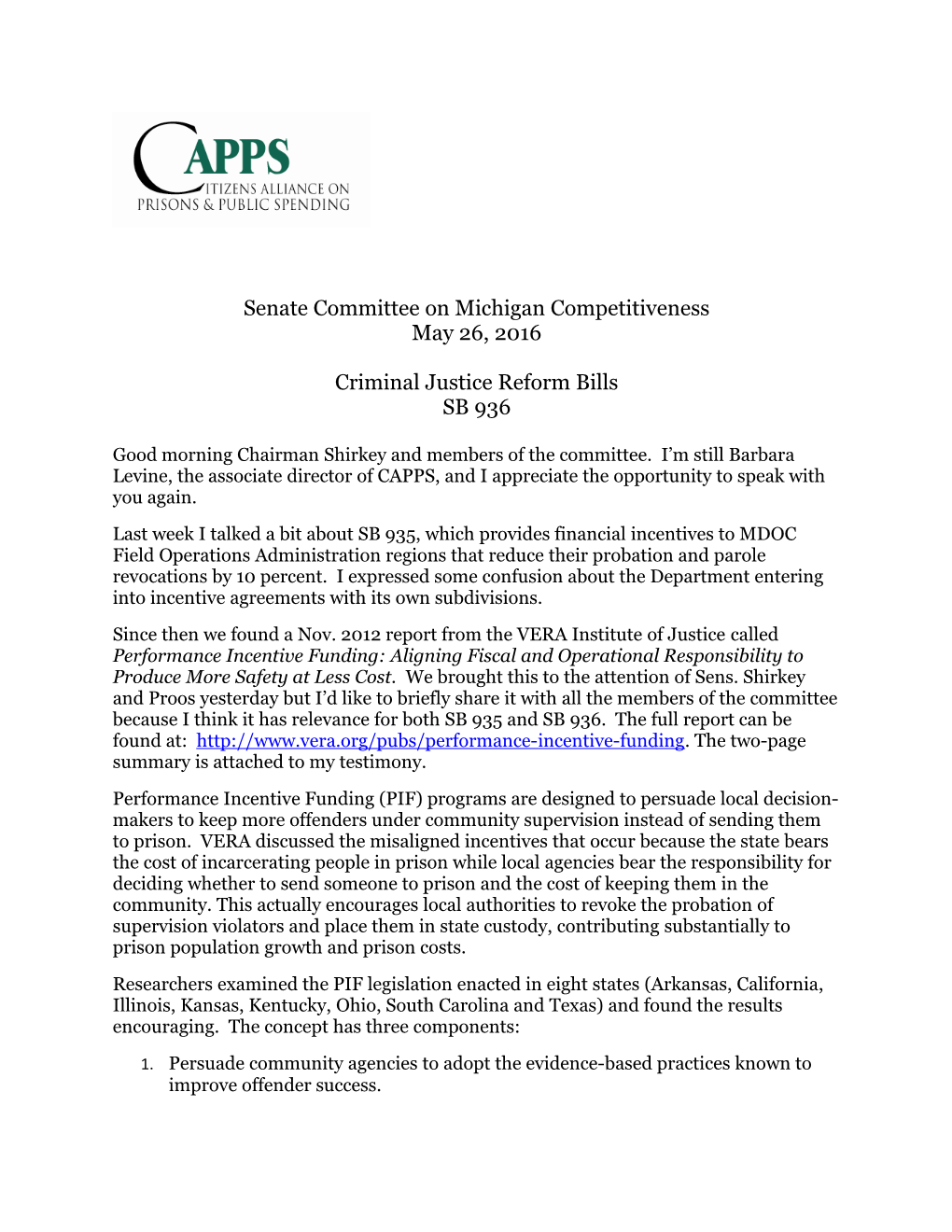Senate Committee on Michigan Competitiveness