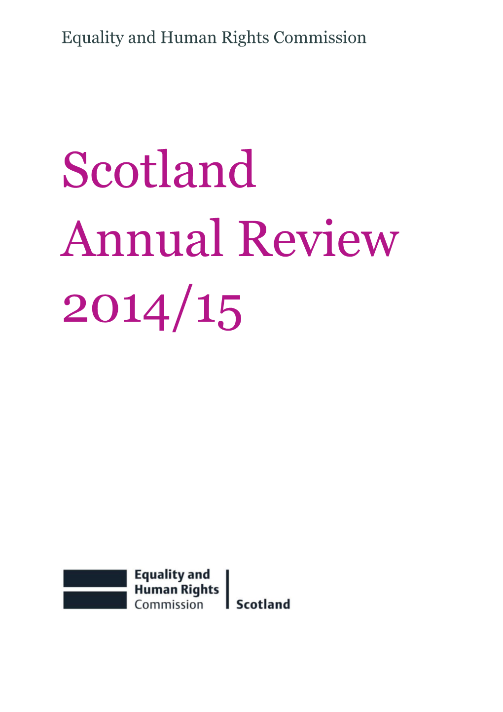 Scotland Annual Review 2014 -15