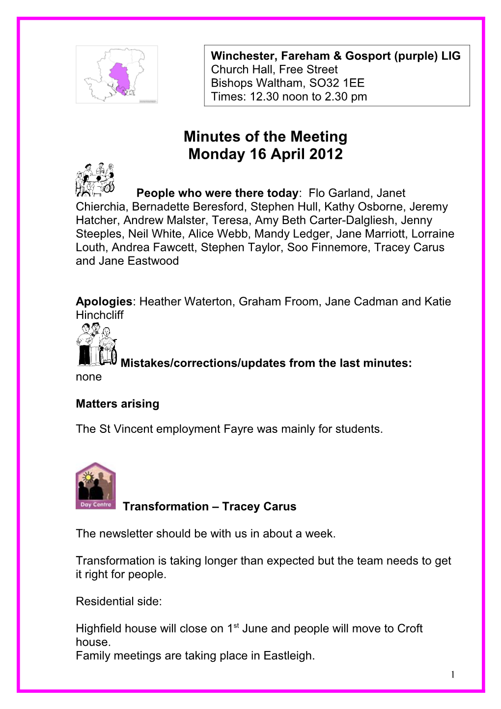 Minutes of the Meeting s16