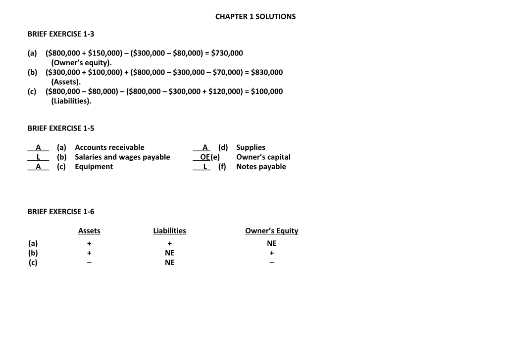 Chapter 1 Solutions