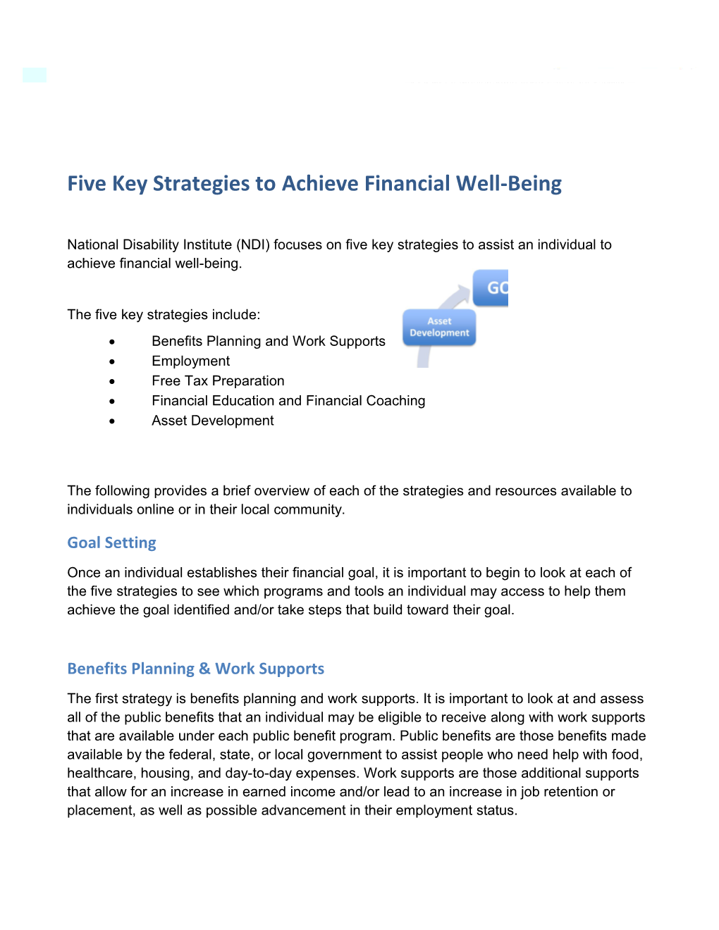 Five Key Strategies to Achieve Financial Well-Being