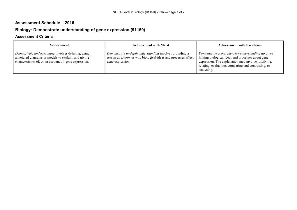 NCEA Level 2 Biology (91159) 2016 Page 6 of 7