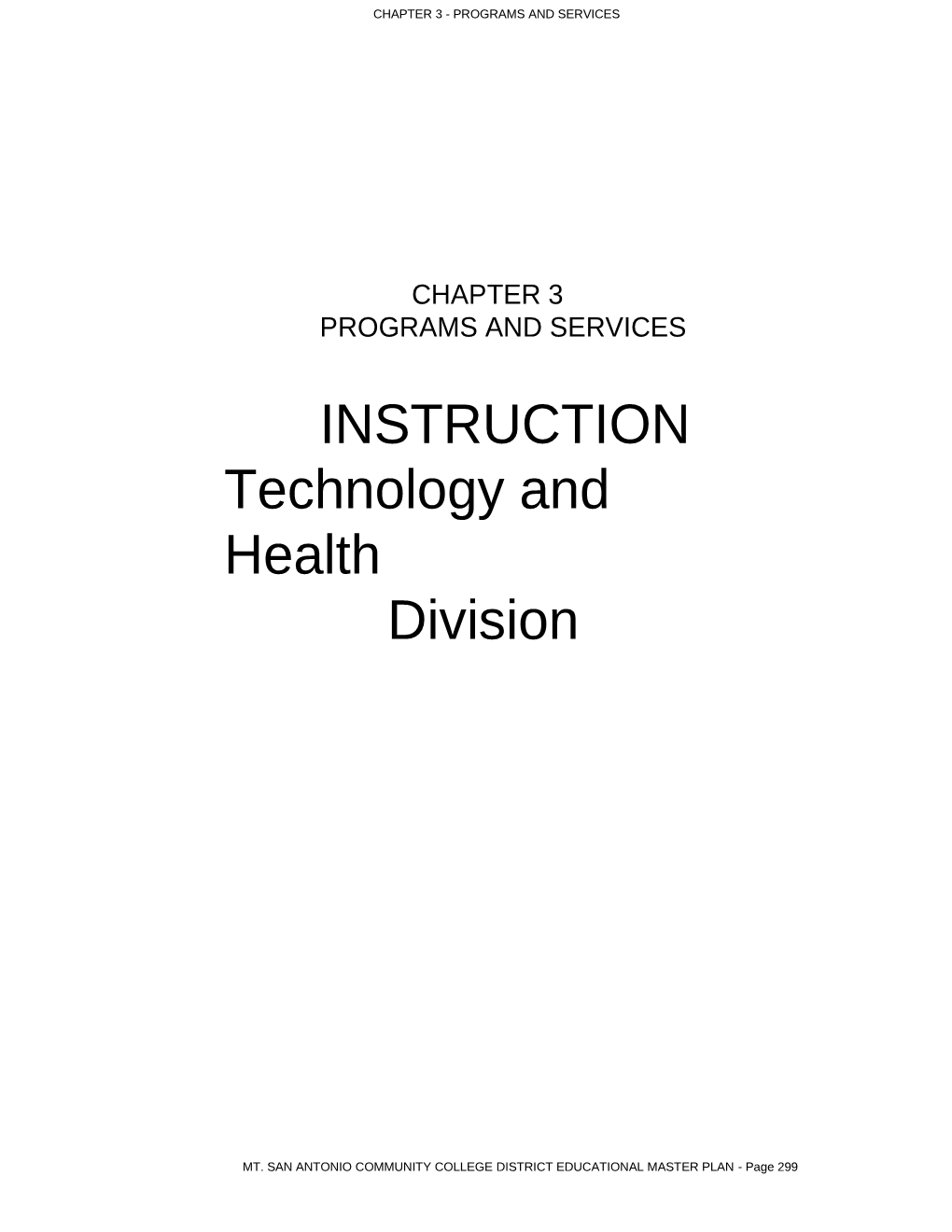 Chapter 3 - Programs and Services