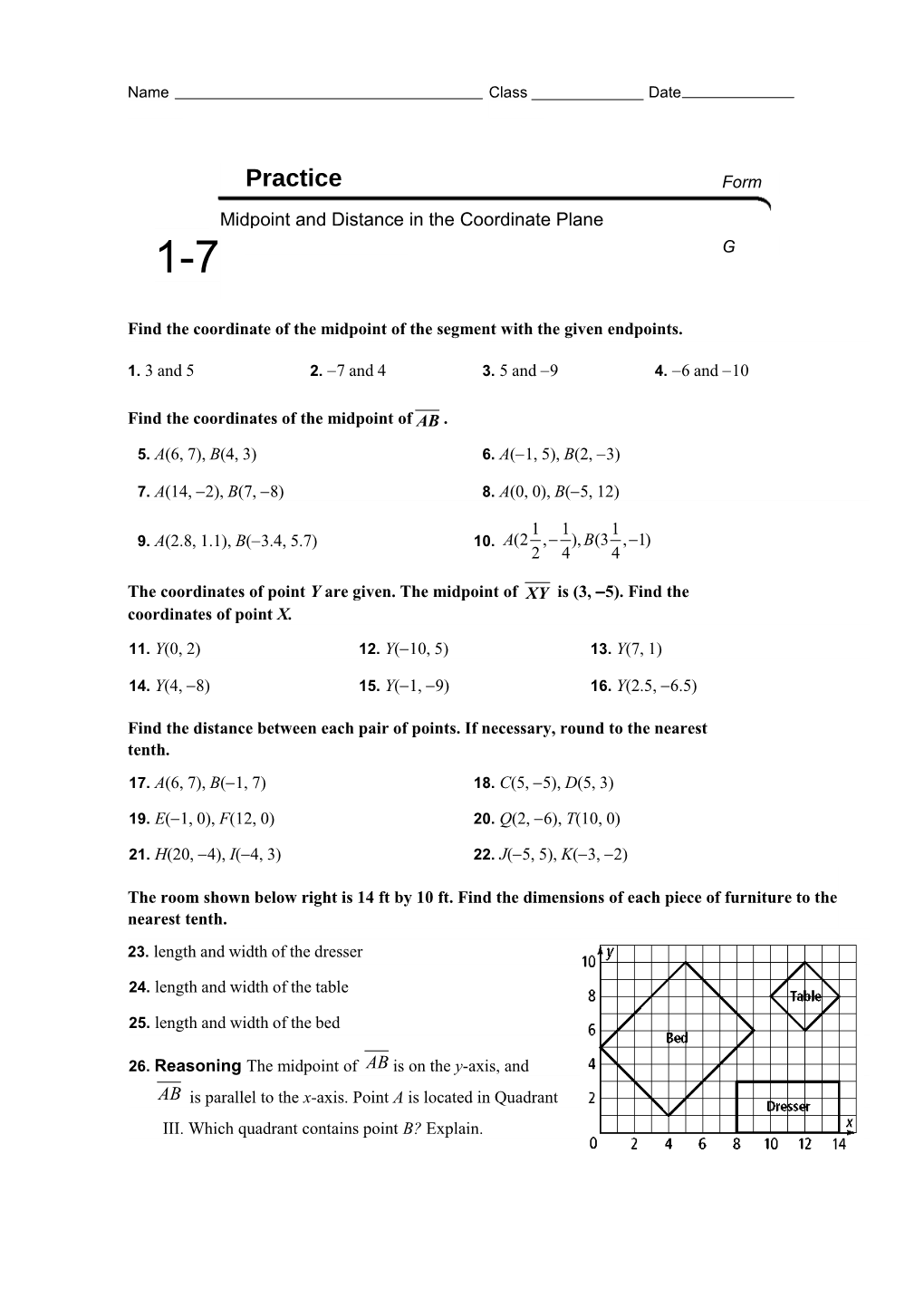 Find the Coordinate of the Midpoint of the Segment with the Given Endpoints