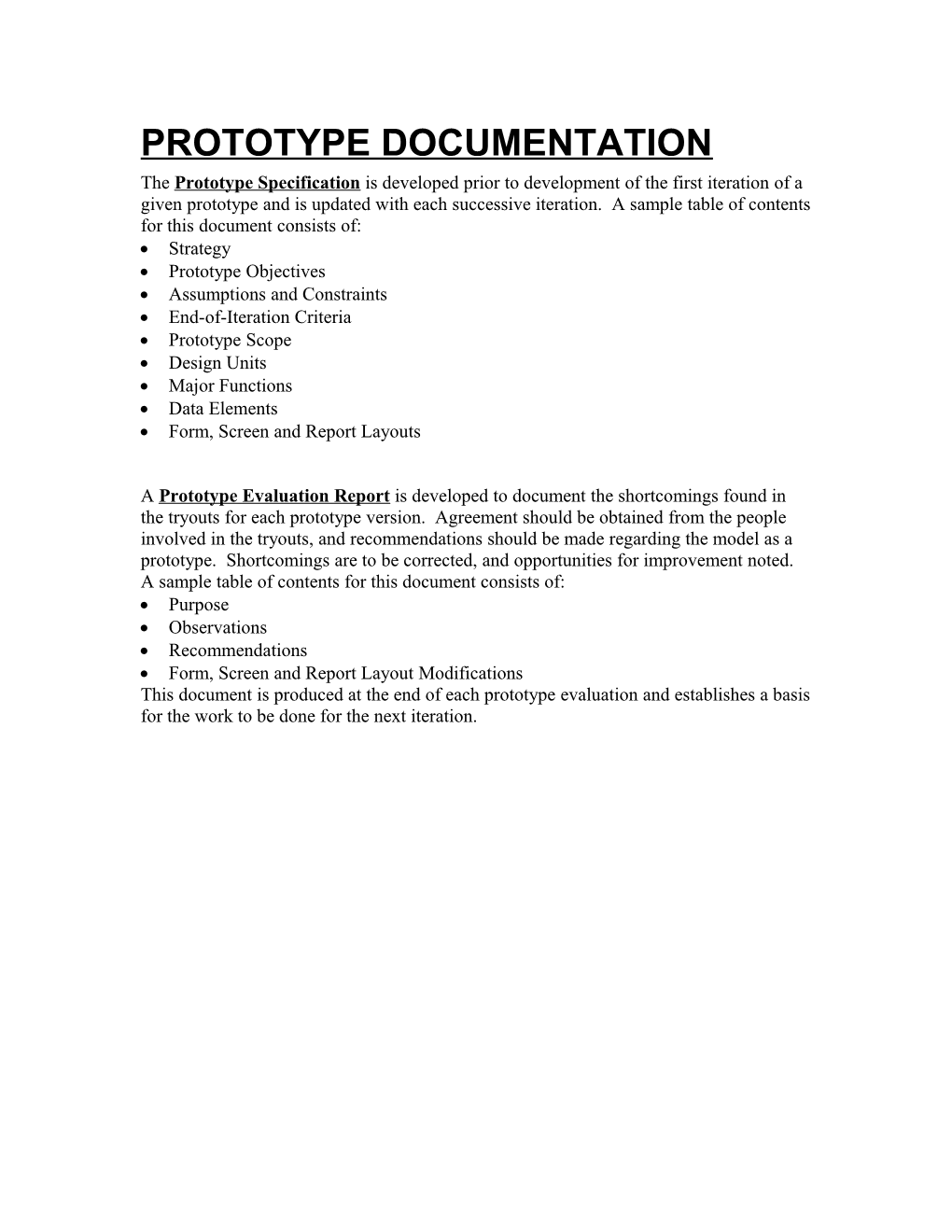 Prototype Documentation