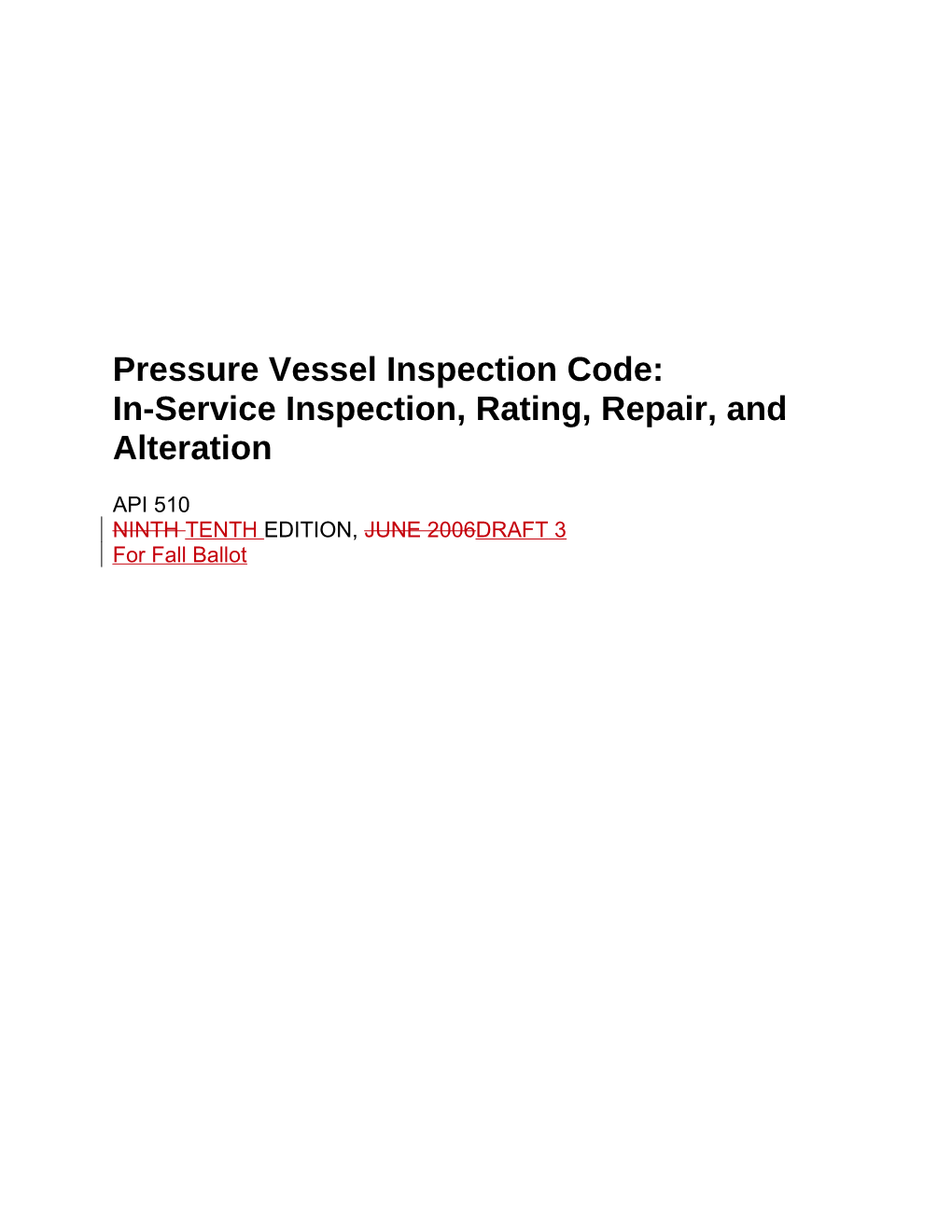 Pressure Vessel Inspection Code: