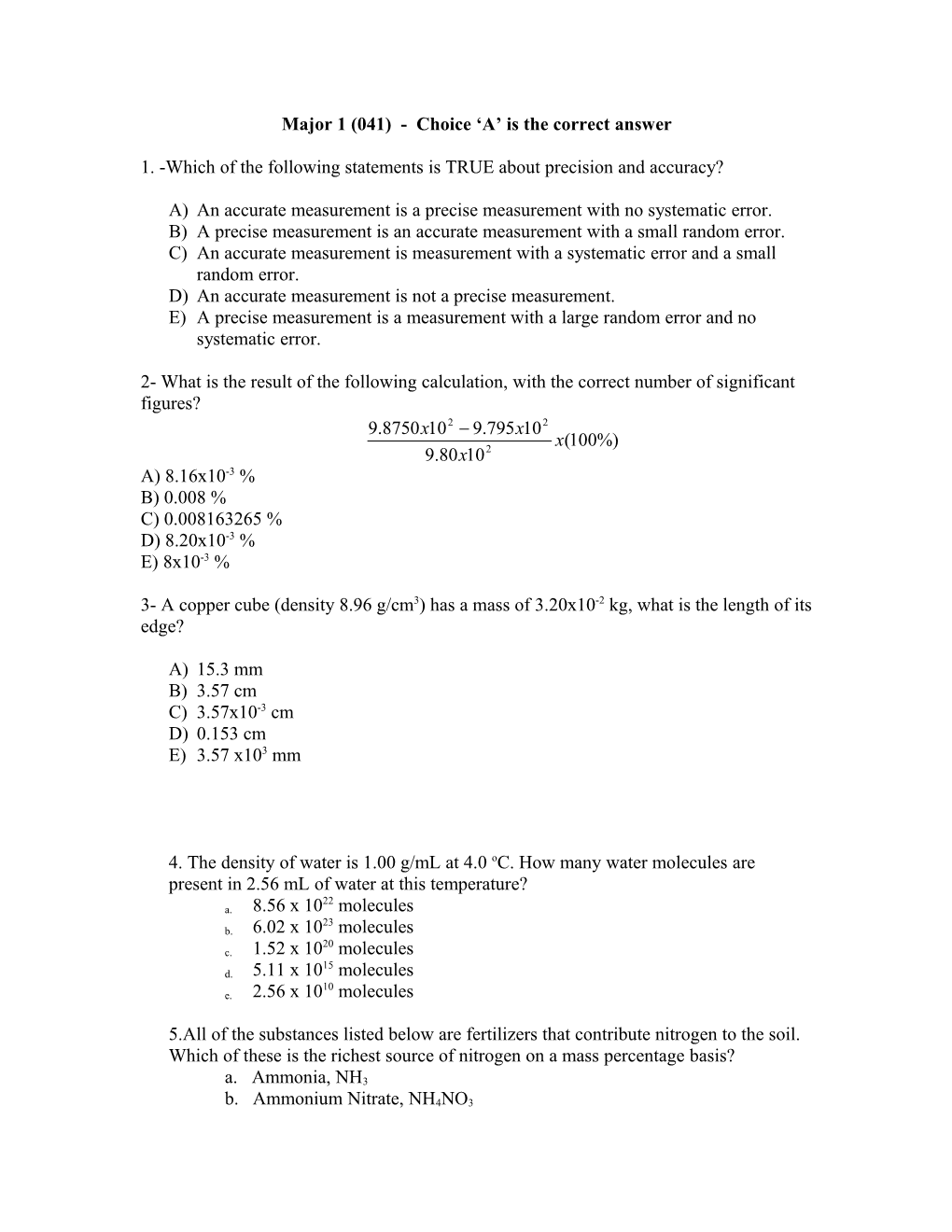 -Which Of The Following Statements Is TRUE About Precision And Accuracy