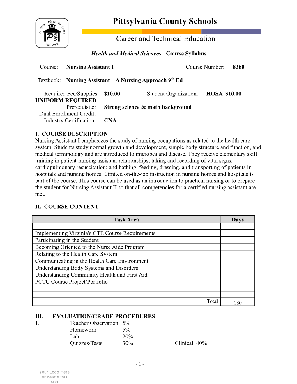 Agricultural Education Course Syllabus s3