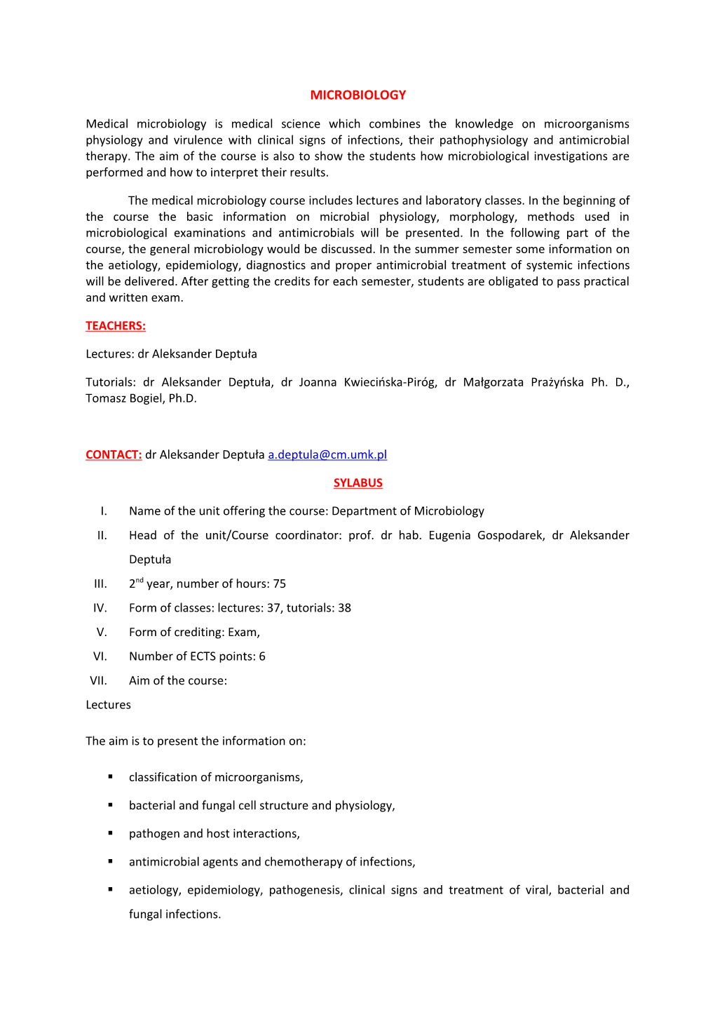 Medical Microbiology and Immunology