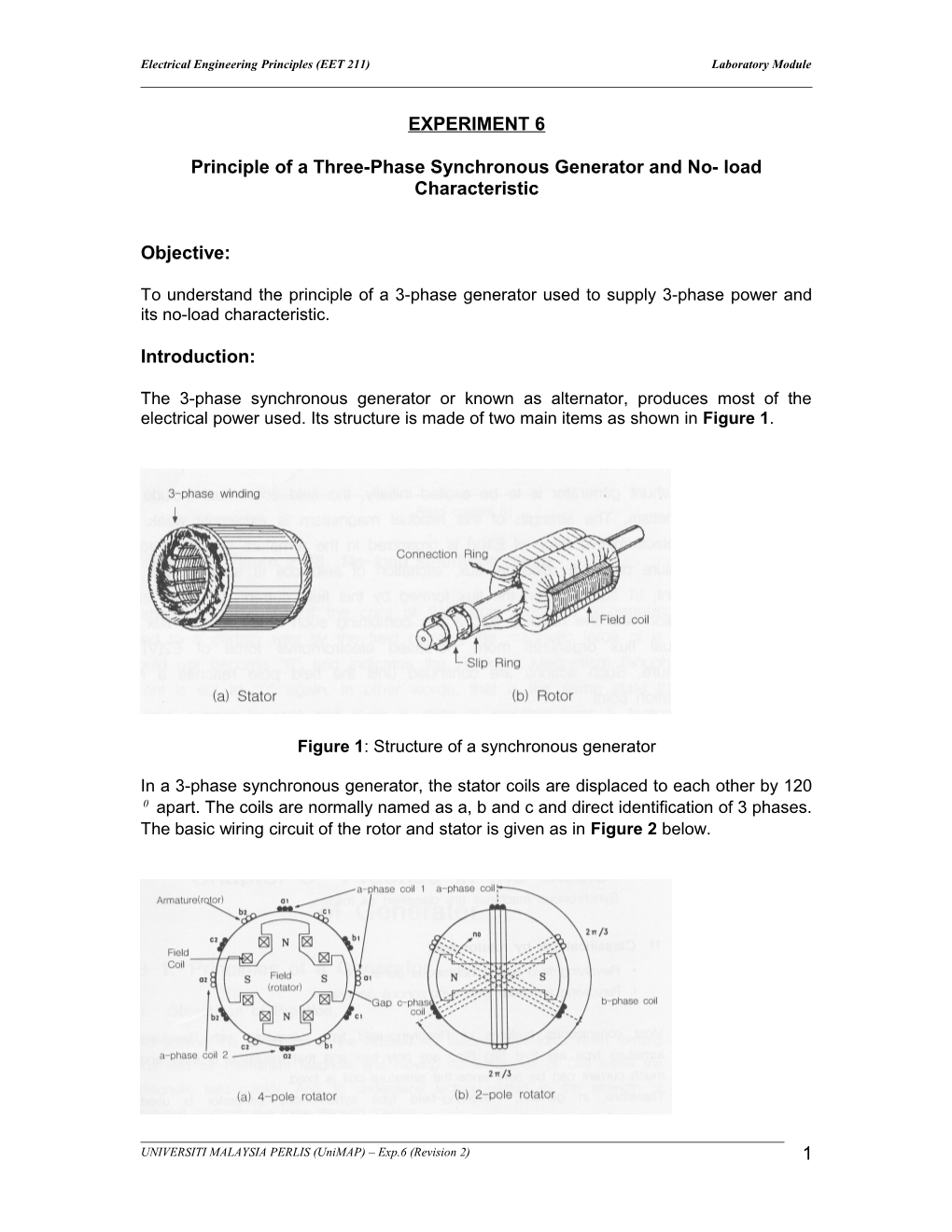 Electrical Engineering Principles (EET 211) Laboratory Module