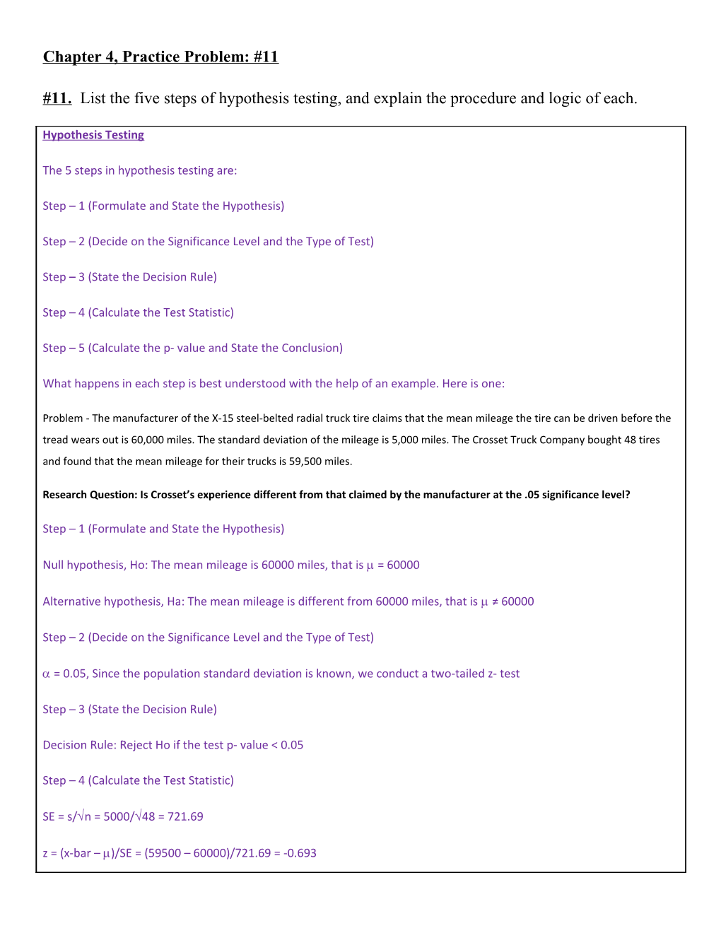 Chapter 4, Practice Problem: #11