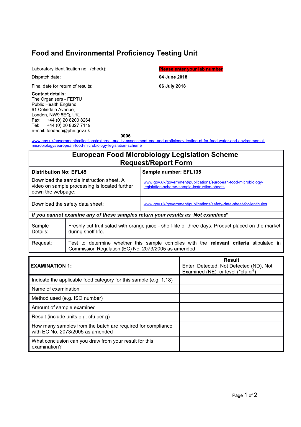 European Food Microbiology Legislation Scheme