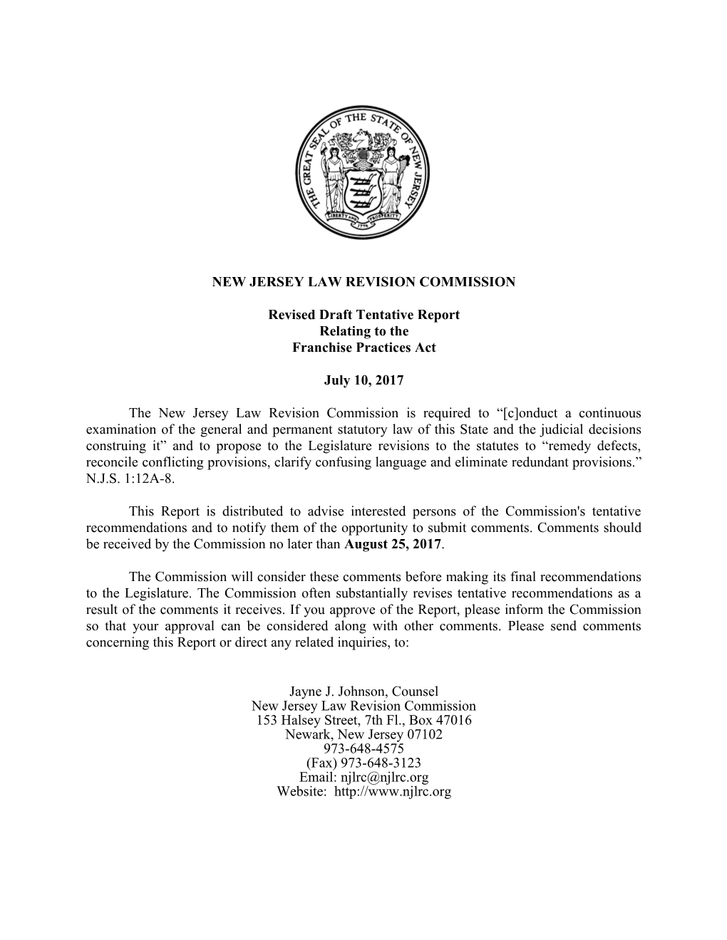 New Jersey Law Revision Commission s2