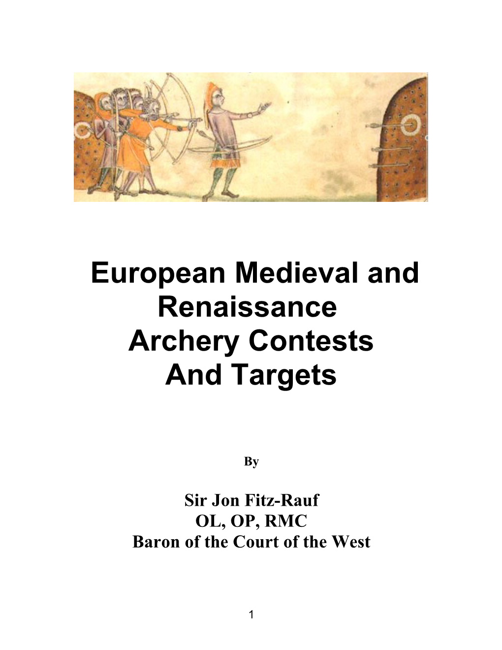 European Medieval and Renaissance
