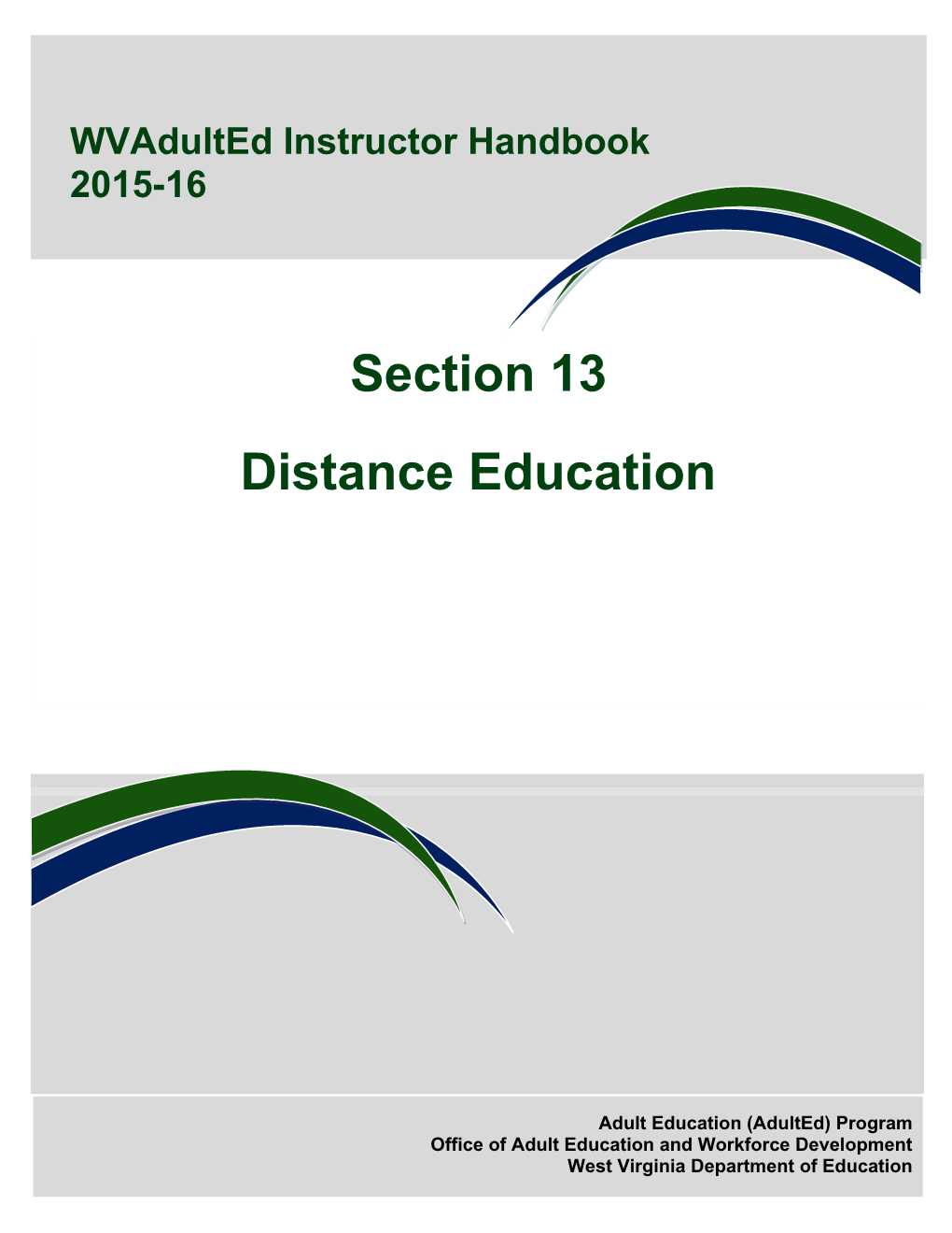 Distance Education Defined