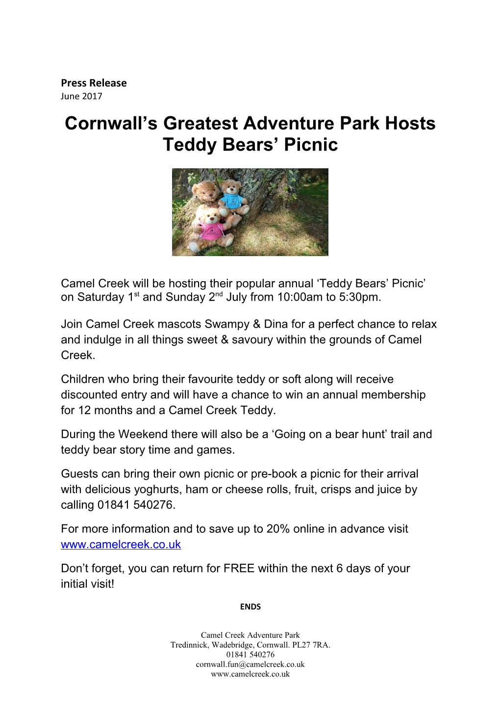 Cornwall S Greatest Adventure Park Hosts