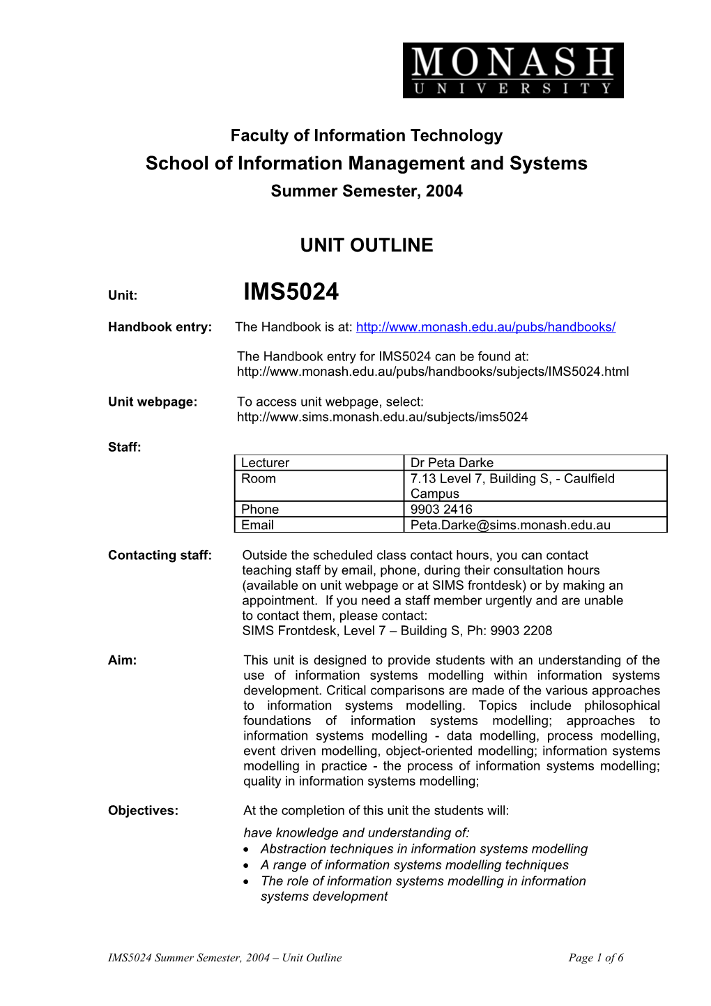 School of Information Management and Systems