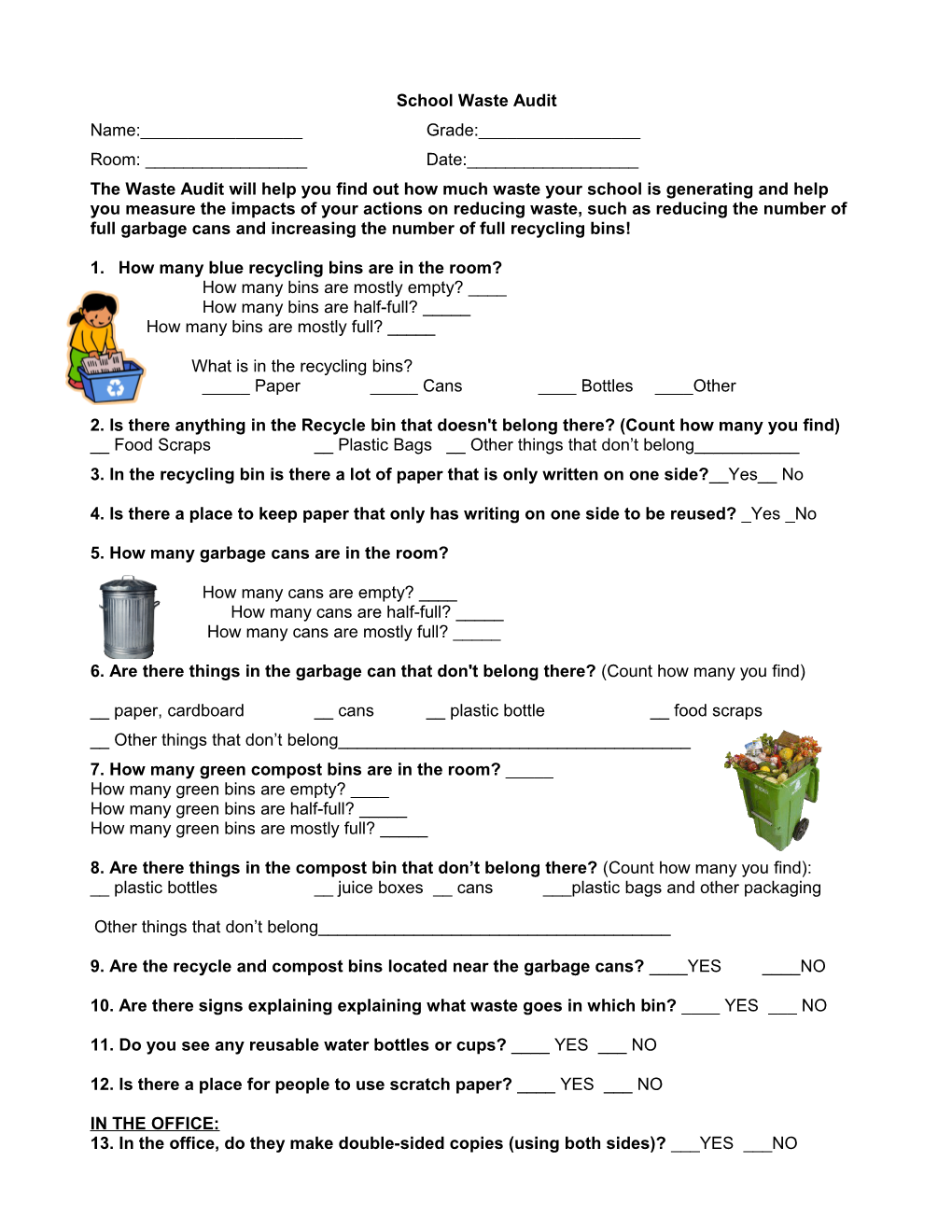 School Waste Audit