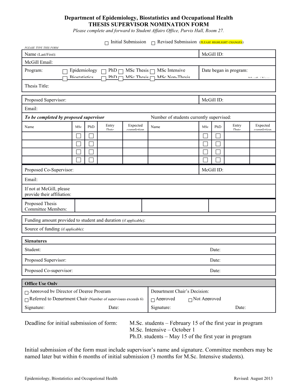 Graduate Student Research Objectives Report Form