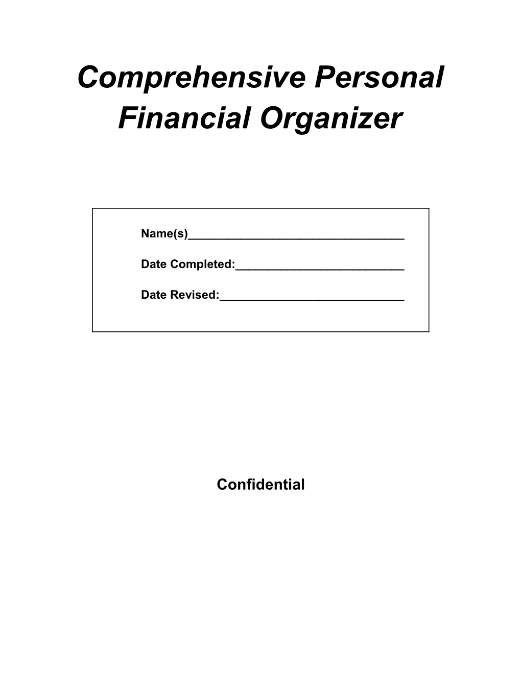 Execplan Financial Organizer