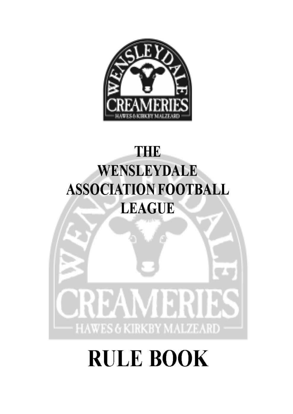 Wensleydale Football League Rule Book1