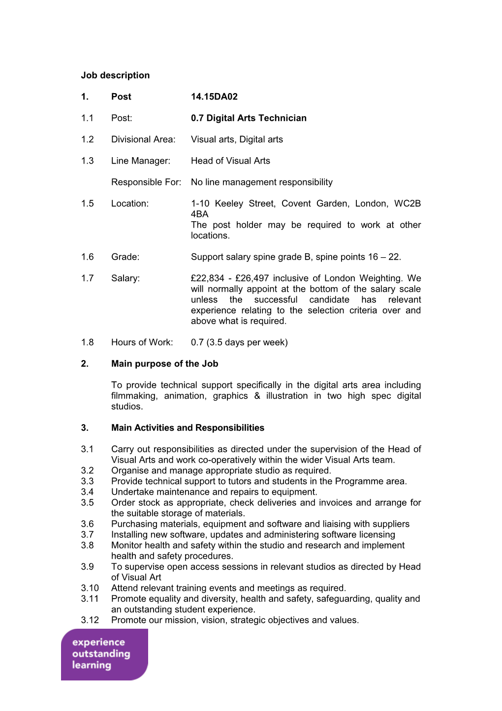 Main Duties and Responsibilities s3