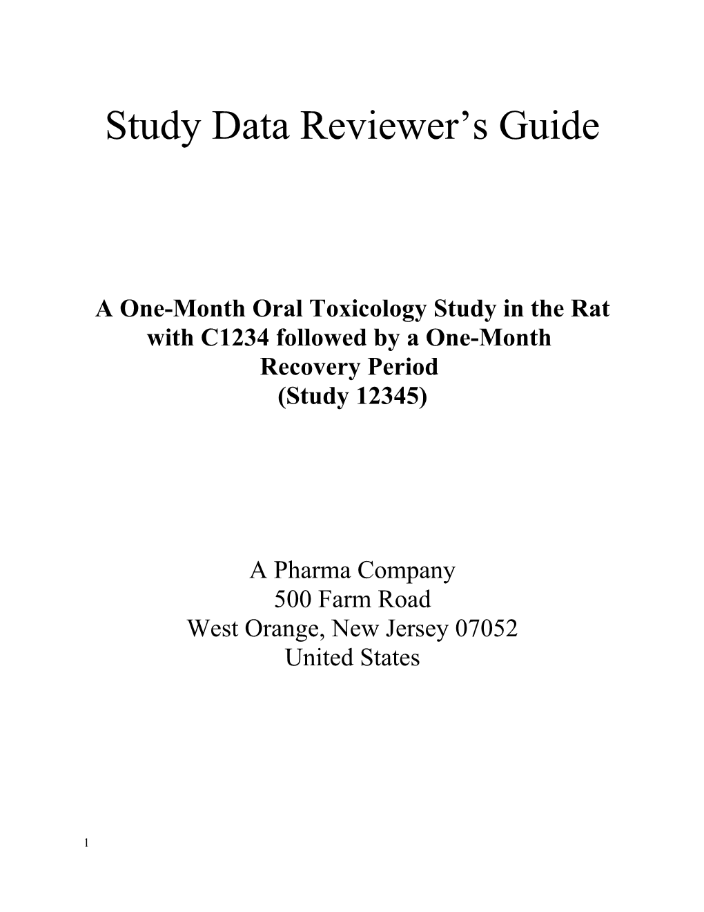 Study Data Reviewer S Guide